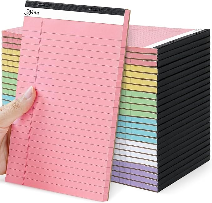 Dynta 24pcs Small Legal Pads 5x8 Note Pads by Dynta