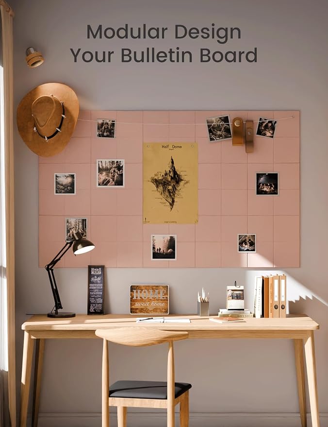 Fluxynara Large Felt Bulletin Board 48" x 36" Cork Board Alternative-12 Pack - Image 5
