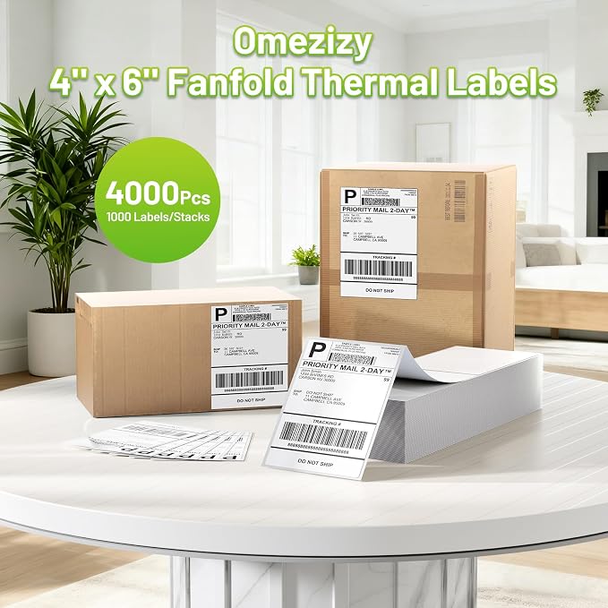 4x6 Thermal Labels, Shipping Address Fold Label - Image 2