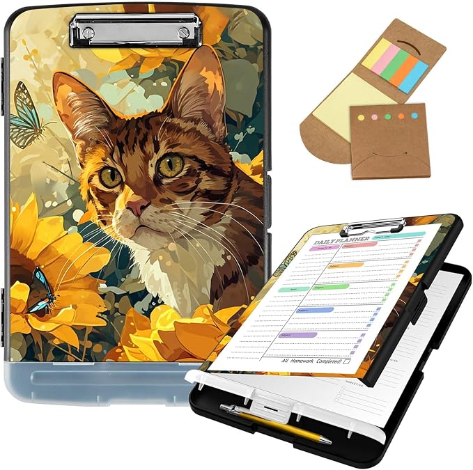 Clipboard with Storage, Clip Boards 8.5x11 with Storage High Capacity Nursing by Unknown
