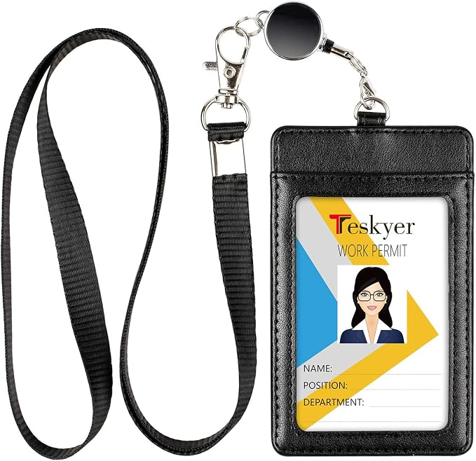 Teskyer Leather Badge Holder by TESKYER