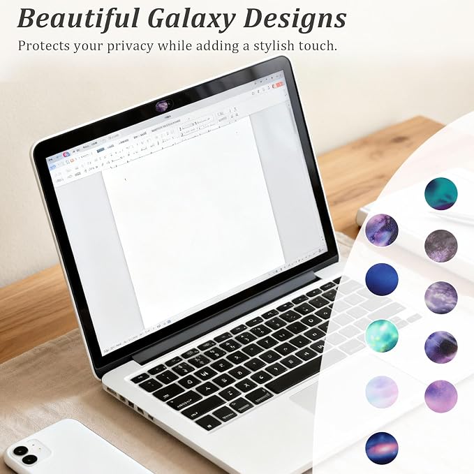 Camera Cover Slide – Ultra-Thin Colorful Privacy Webcam Stickers - Image 5