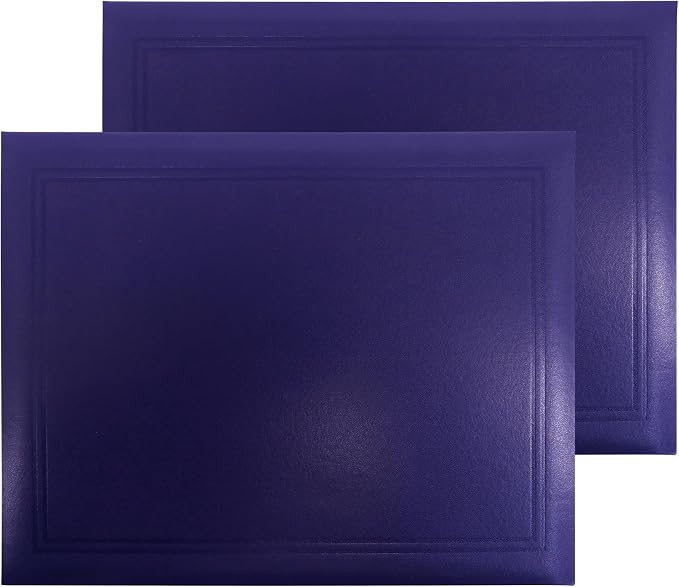 GraduationMall 8.5"x11" Smooth Padded Diploma Cover Certificate Holder Purple by GraduationMall%C2%AE