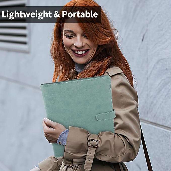 Professional Padfolio with Clipboard, Faux Leather Portfolio Folder Binder - Image 5
