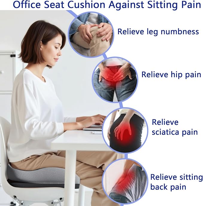 Seat Cushions for Office Chairs Wheelchair Cushion for Long Sitting Back - Image 5