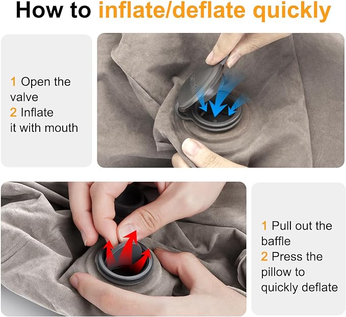 Inflatable Travel Foot Rest Pillow, Kids Airplane Bed, Adjustable Height Leg - Image 4