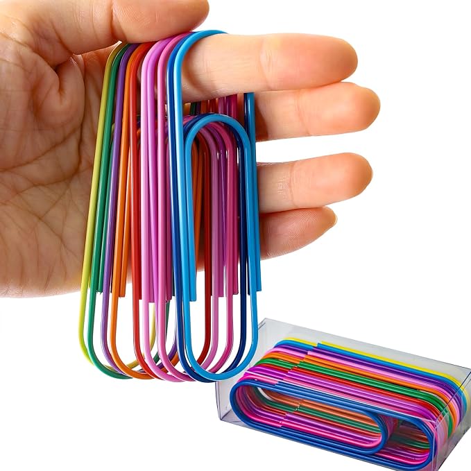 4" Inch Large Size Paper Clips by Timenu