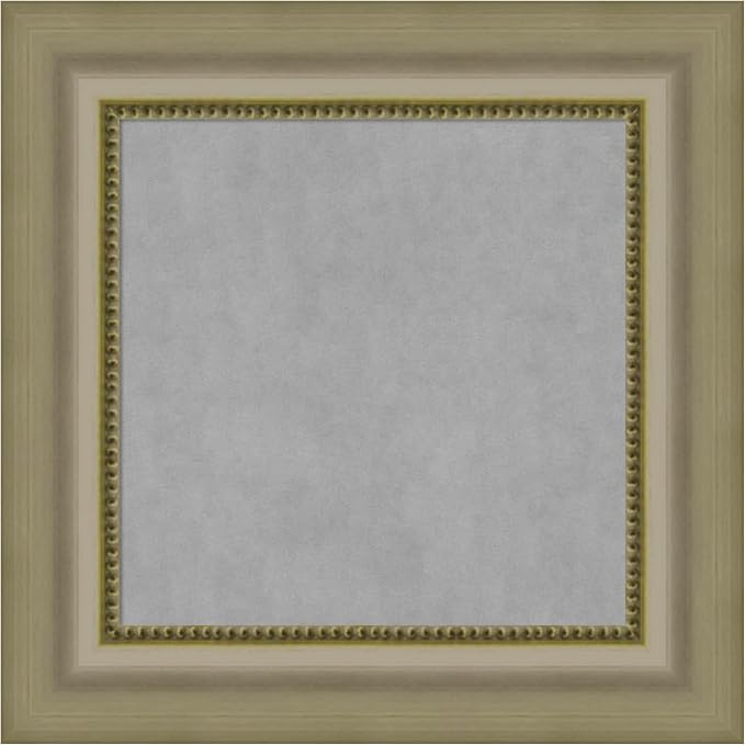 Amanti Art Silver Framed Magnetic Board 17x17 X-Small Vision Board by AmantiArt