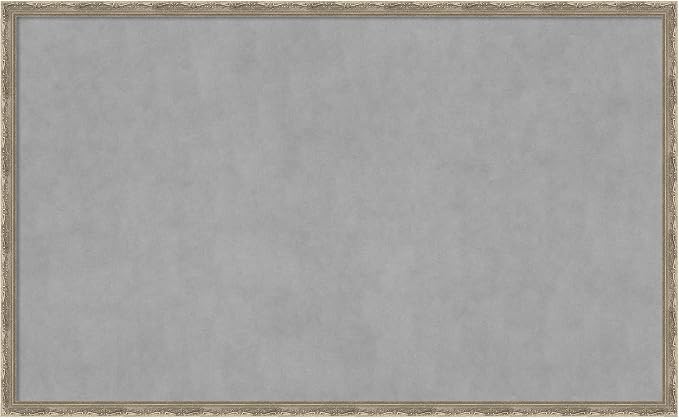 Amanti Art Silver Framed Magnetic Board 26x42 Large Vision Board by AmantiArt
