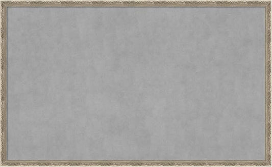 Amanti Art Silver Framed Magnetic Board 26x42 Large Vision Board by AmantiArt