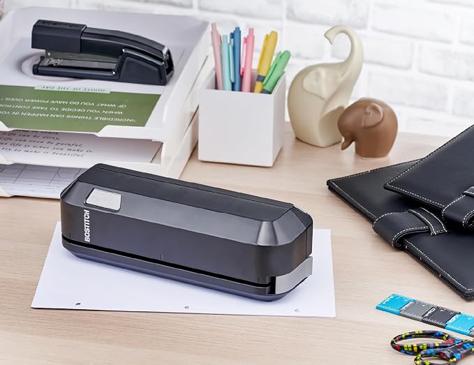 Bostitch Office Electric 3-Hole Punch, Dual Paper Loading, Heavy Duty, Jam-Free - Image 7