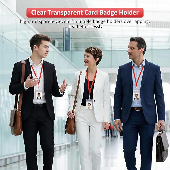 Marspark 300 Pcs ID Badge Holder - Image 6