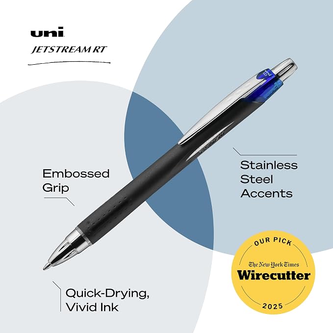 uniball Jetstream RT Ballpoint Pens, Fine Point, 12 Pack - Image 3