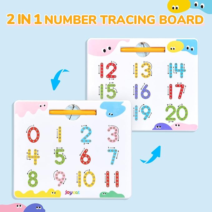 JoyCat Double-Sided Magnetic Number Tracing Board - Image 2