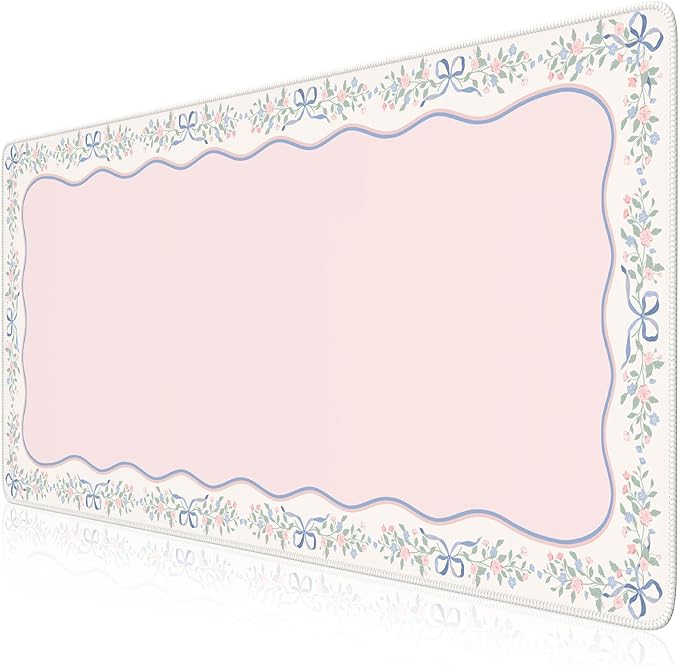 iCasso Pink Desk Mat, Cute Desk Pad by iCasso