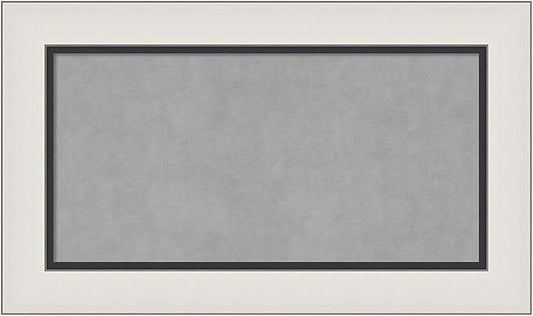 Amanti Art Silver Framed Magnetic Board 18x30 Small Vision Board by AmantiArt