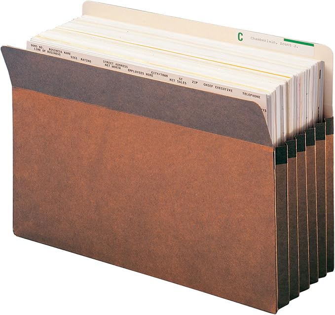 Smead File Pocket, Straight-Cut Tab, 5-1/4" Expansion, Legal Size, 10 per Box - Image 2