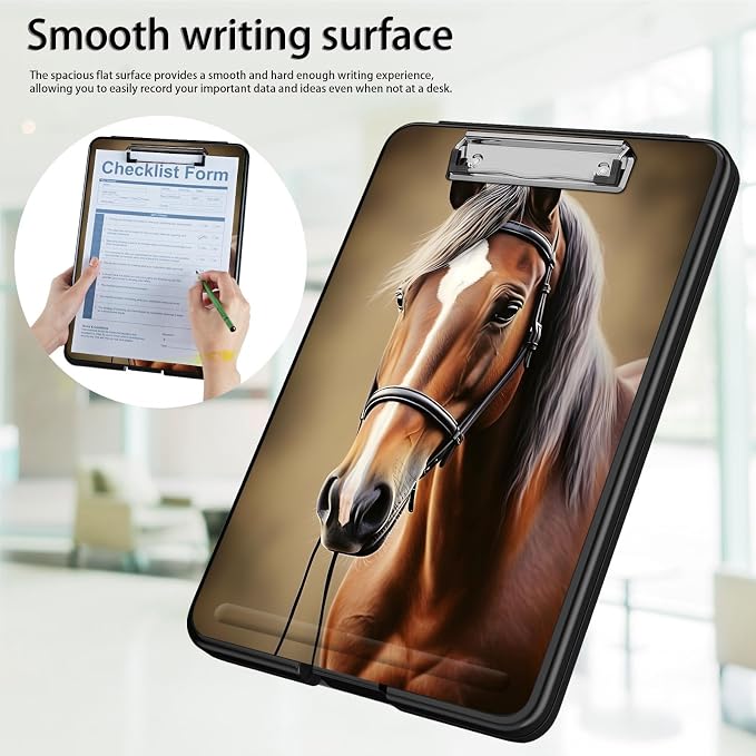 Clipboard with Storage, Office Supplies Nursing Clipboards Folder with Pen - Image 5