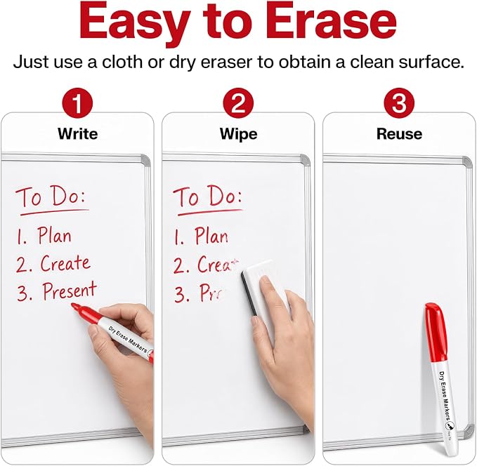 V-Opitos 30 Pack Fine Tip Dry Erase Markers - Image 5