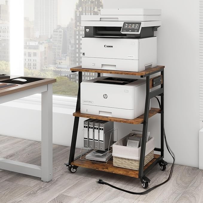 Natwind 3 Tier Large Printer Stand, - Image 2