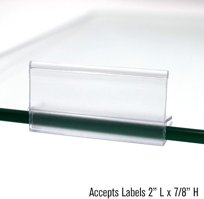 Glass Shelf Sign Holder, 50 Pack - Image 7