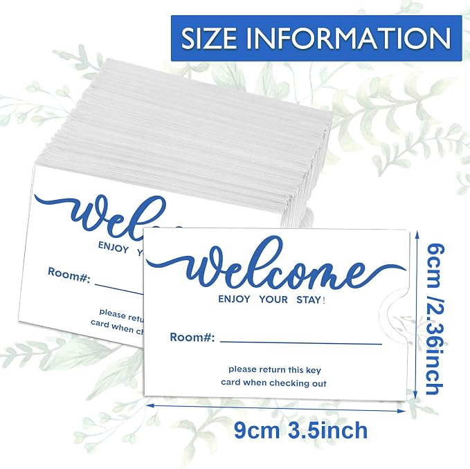Outus 1000 Pcs Hotel Key Card Envelope Key Card Holder Sleeves Keycard Envelope - Image 2