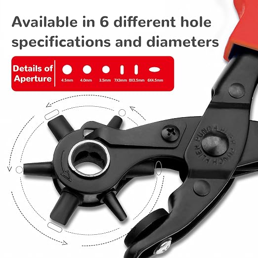 Leather Hole Punch, Belt Hole Puncher - Image 4