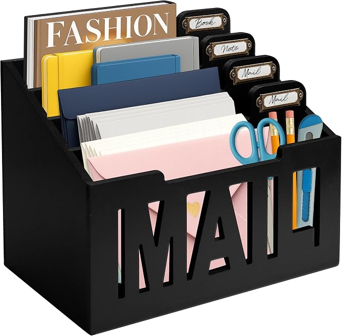 Mail Organizer Countertop, Desktop Mail Sorter by ADDFITHOUSE