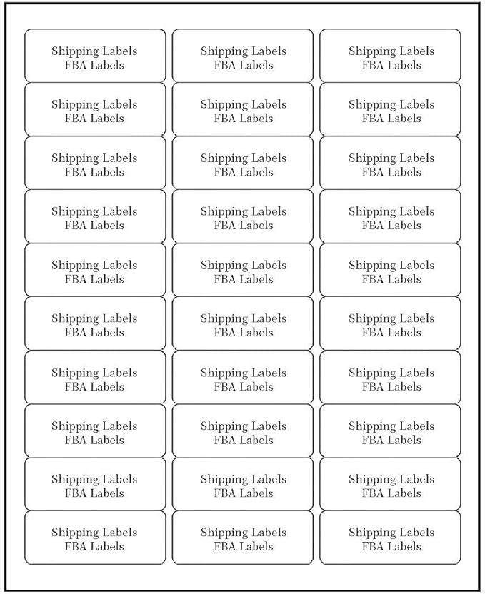 Address Labels for Inkjet Printers 1" x 2-5/8" by FungLam