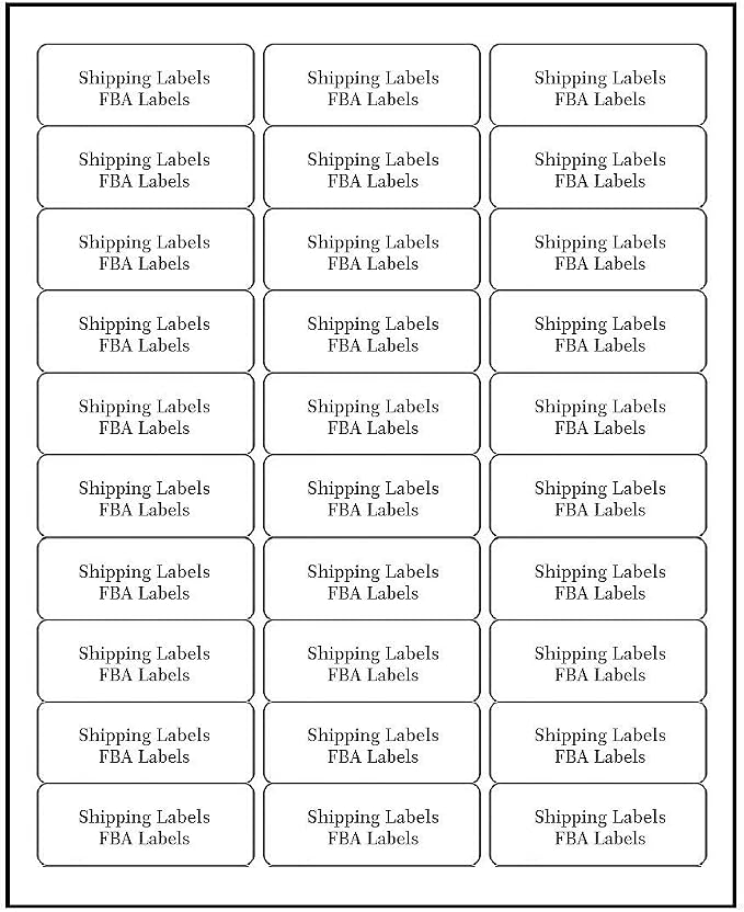 Address Labels for Inkjet Printers 1" x 2-5/8" by FungLam