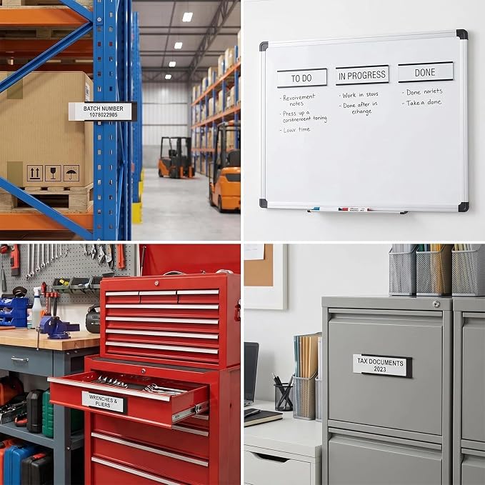 LLPT Magnetic Label Holder, ROHS Certified NBR | White Paper Cards Protective - Image 5