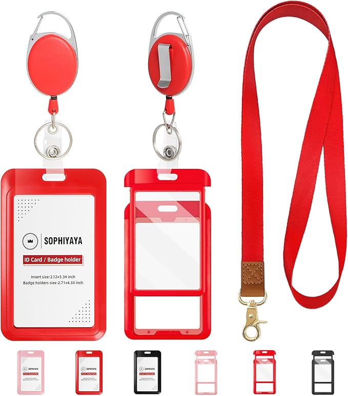 Badge Holder and Retractable Reel by SOPHIYAYA