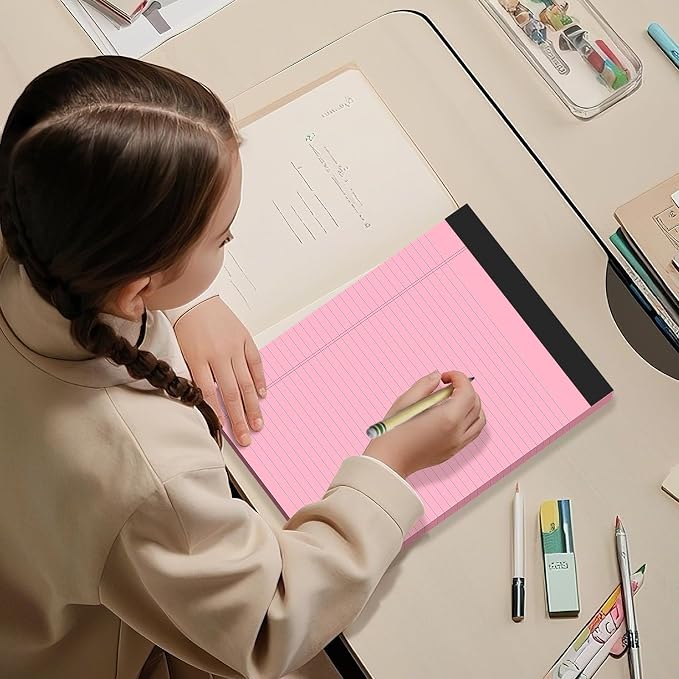AILZFEI 8.5 x 11 Inch Pink Legal Pads - Image 7