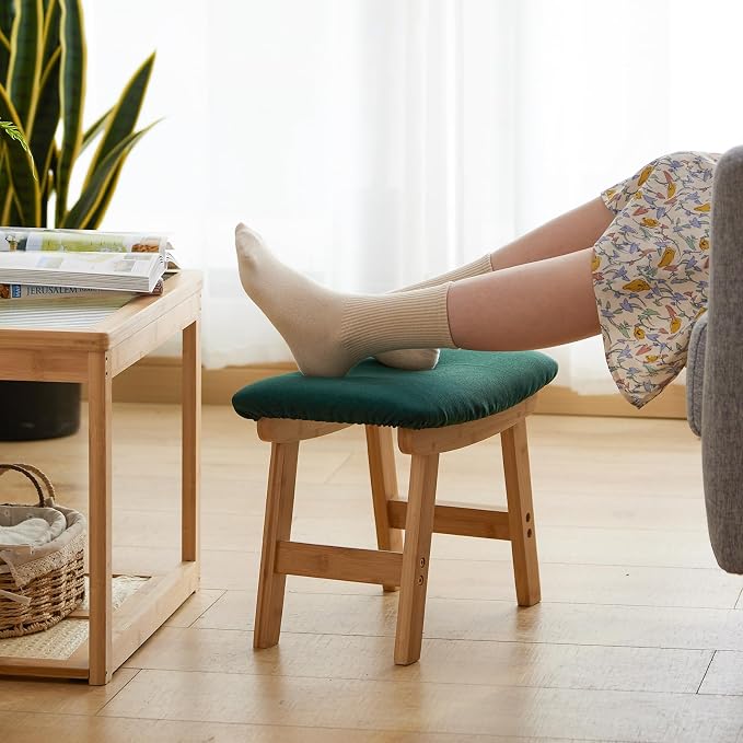 Foot Stool Ottoman Foot Rest Under Desk, Small Stool - Image 3