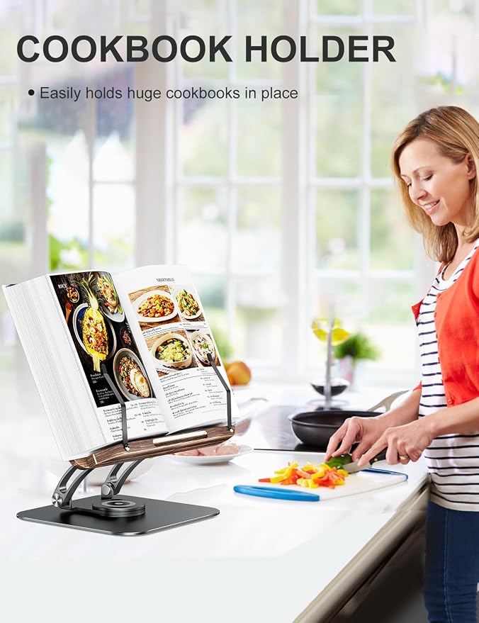 Tounee Book Stand for Reading, Adjustable Book Holder - Image 3