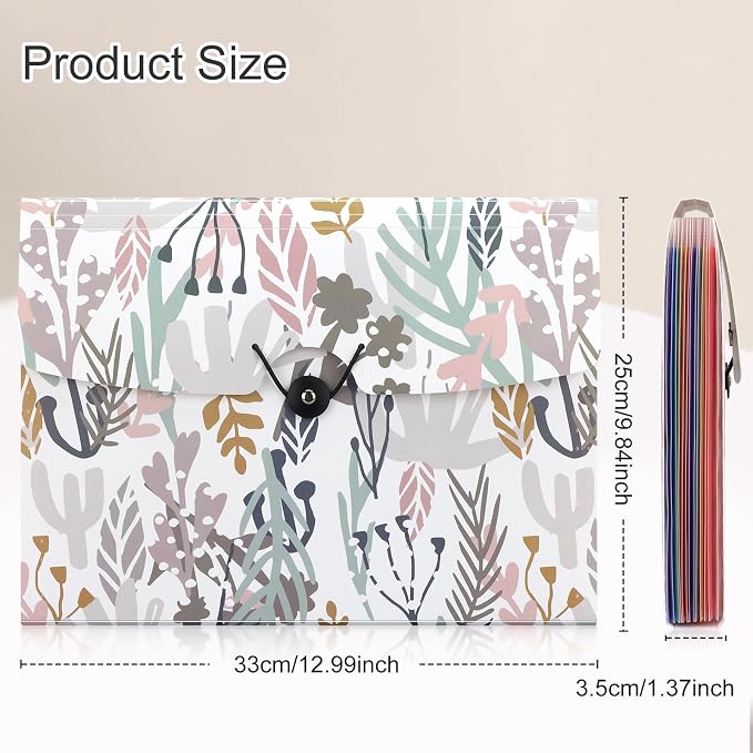 Uquelic 13-Pocket Expanding File Folder, Accordion File Holder - Image 4