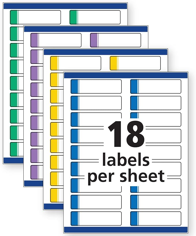 Avery TrueBlock Extra Large File Folder Labels, 15/16" x 3-7/16", 450 Printable - Image 5