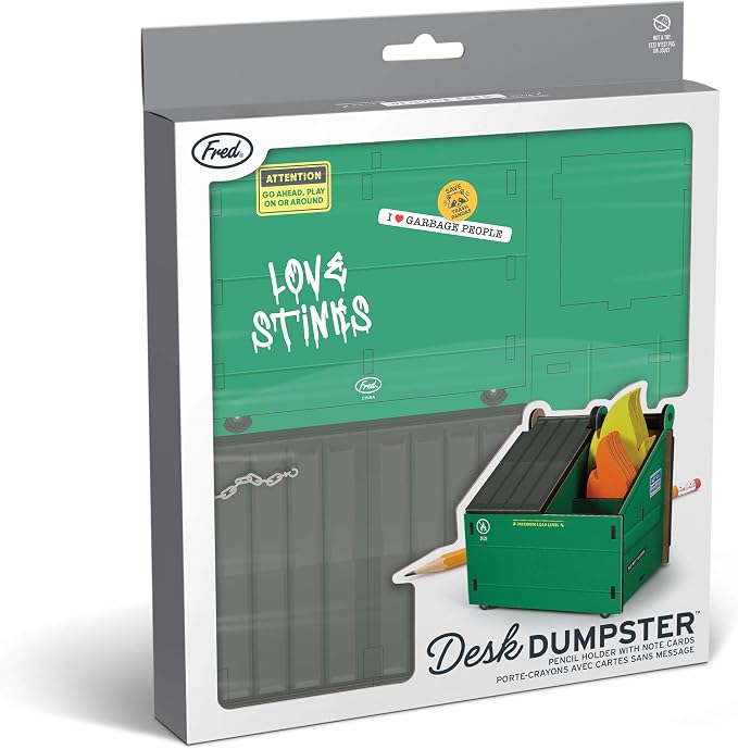 Genuine Fred Desk Dumpster Pencil Holder - Image 5