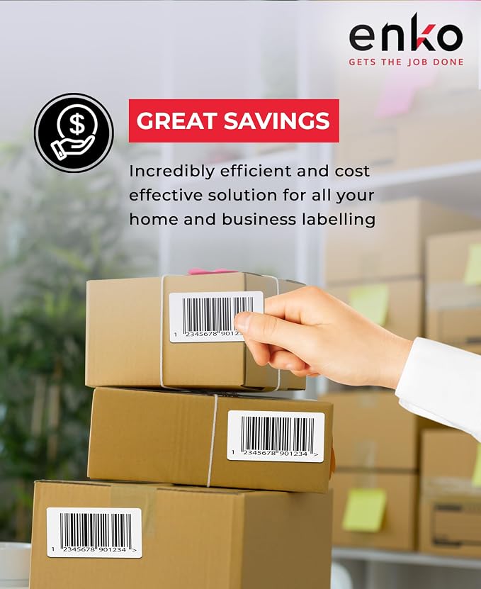 enKo 4" x 3" Labels for Zebra Desktop Printers - Image 5
