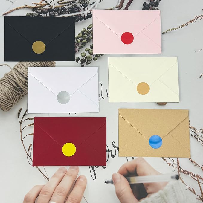 100 Pack Gift Card Envelopes 4 x 2.75" Mini Envelopes 120GSM Small Paper - Image 6
