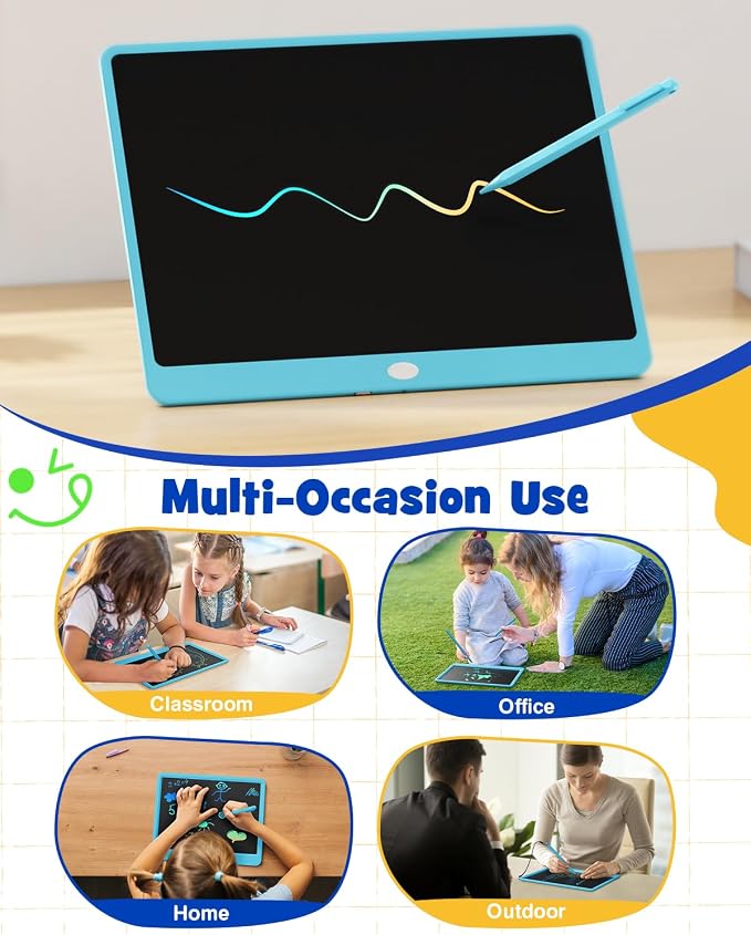 TEKFUN 16" LCD Writing Tablet for Kids & Family, Large Reusable Writing Pad for - Image 7