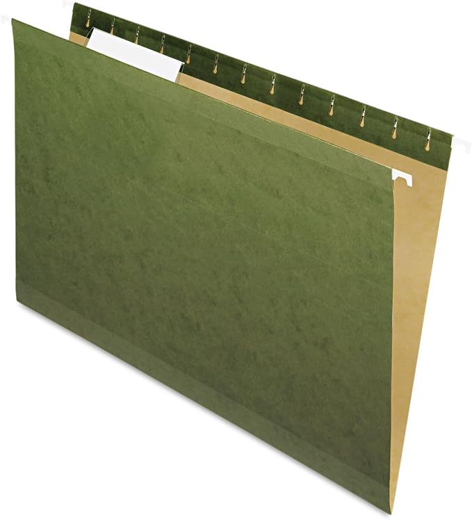 Pendaflex 415313 Hanging File Folders, 1/3 Tab, Standard Green by TOPSProducts