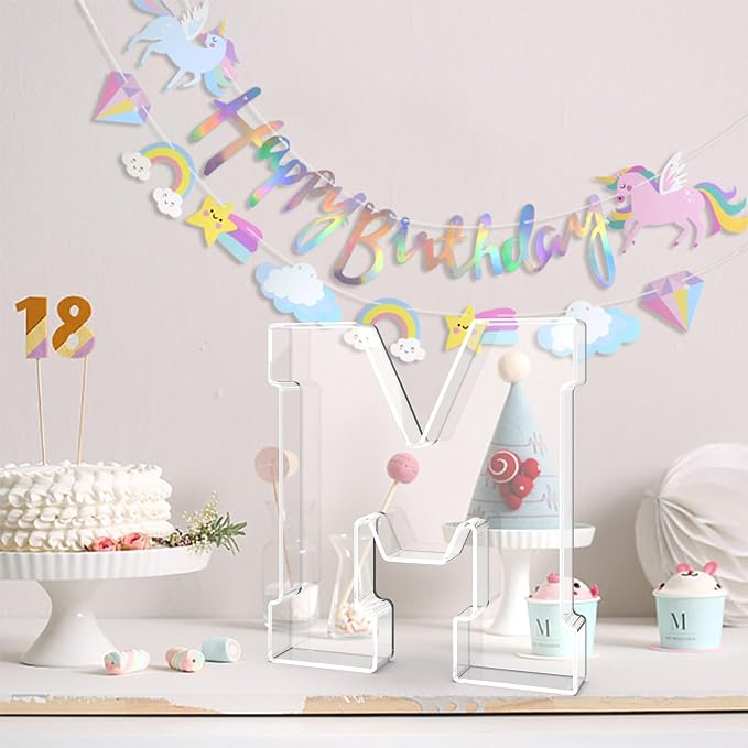 11" Acrylic Letter Charcuterie Tray, Charcuterie Letters Fillable Box - Image 4