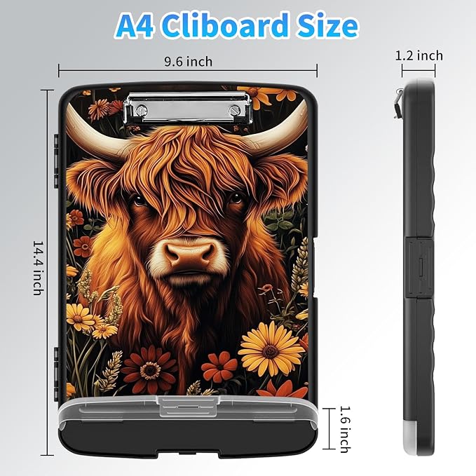 LYHXLYJH Clipboard with Storage, A4 Clipboards with Pen Holder, Heavy Duty - Image 2