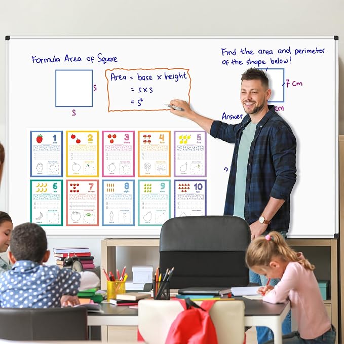 XBoard Magnetic Dry Erase Board 96 x 48 Inches Wall-Mounted, Aluminum Frame - Image 4