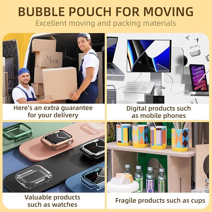 50Pcs Bubble Pouche Wrap, 10”x14” Bubble Bags - Image 6
