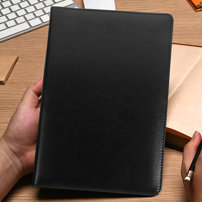 STOBOK Leather Clipboard Folder 9.05X5.90In Portable Bills Clip Board - Image 9