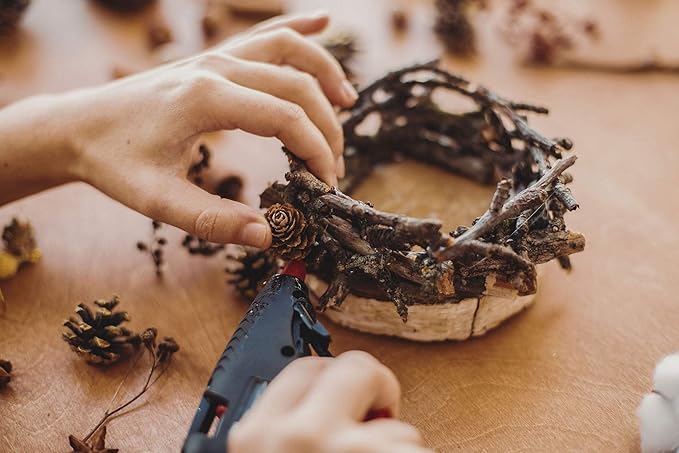 FIXSY Hot Glue Gun Sticks Woodworking, Multi Temp, Full Size 10" Long x .44" Diameter 7/16 11mm, 5LB Box Glue Stick, Approx. 90 Sticks- Compatible with Most Glue Guns-DeskLoop Office