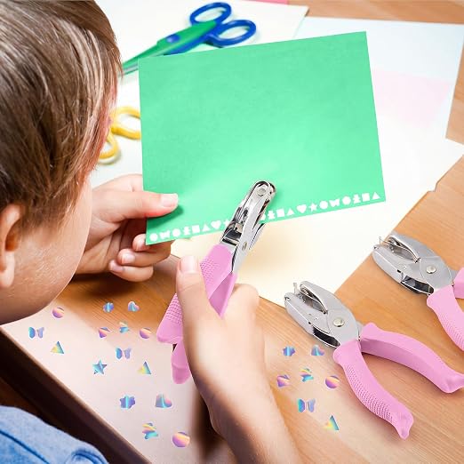 Lothee 12 Pcs Hole Punch Shapes Single Hole Paper Punchers - Image 7