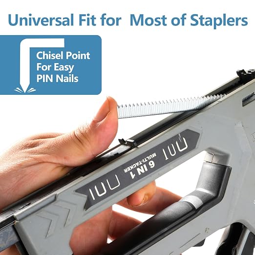 Beveled Chiseled Pointed Heavy Duty T-50 304 Stainless Steel Staples 1344-Count - Image 3
